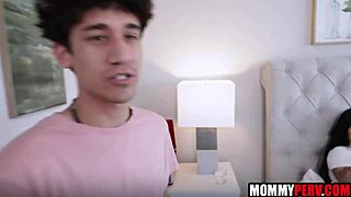 Will Busty Stepmom Handle Threesome Fucking from Stepsons in Taboo Action?