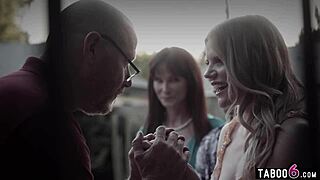 family tradition unfolds as stepmom syren de mer and stepson film threesome with his teen gf nikki sweet