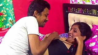 Beautiful indian stepsister in bedroom bent over for blowjob creampie doggystyle fucking and missionary riding with moans