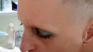 Milf Sandra prostitute whore gives blowjob in European setting