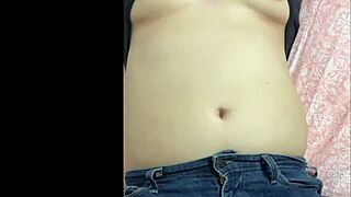 Pregnant stepsister shares bed with me and we end up fucking hard