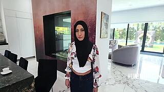 Arabic Stepmom's Explosive 4th of July Hijab Blowjob Thanks American!