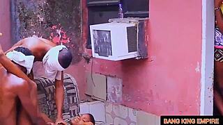 My Tight Ebony Amateur Pussy and Asshole Stretched Pov by Big Black Cock! Horny Mature Wife Cums Hard in Outdoor Homemade Fucking!