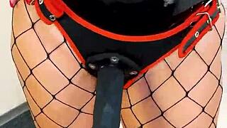 Massive Black Strapon Ready To Dominate And Peg Tight Submissive Hole In Femdom Play