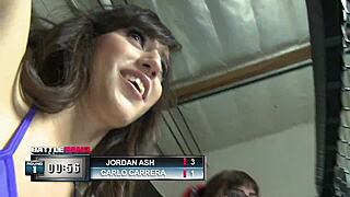 Casual narrative of guy banging curvy mom in doggystyle with deep anal thrusts