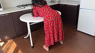 Hey, stepmom just framed her big ass and begged me to fuck her tight anal hard. That homemade session was wild