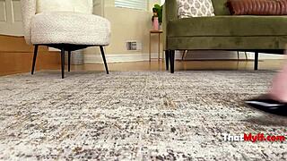 Blonde teacher in skirt rides student cock to spark his focus with blowjob and cowgirl action