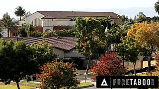 Oh man, pure taboo with exchange student lilly bell who caught femdom stepmom penny barber riding her stepson rough with squirting orgasm