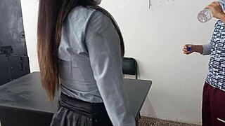 I Feel So Turned On Fucking My Padrastro's Secretary In The Office, Her Big Ass Latina Body Making Me Cum Hard As The Prostitute She Is.