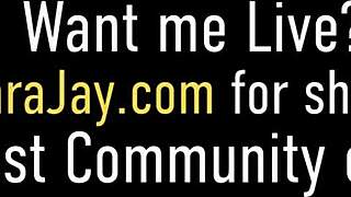 Stacked Beauties Sara Jay and Virgo Peridot Suck and Fuck Huge Interracial Cock in Heels