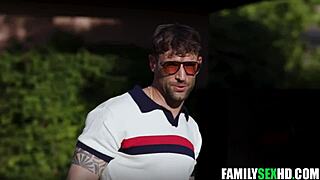 Pickleball Leads to FOURSOME STEP FAMILY SEX with Monster Cocks!