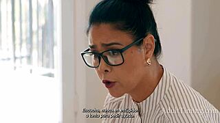 Does this hurt? Teacher Dana Vespoli asks while riding student Ricky Spanish in cowgirl for release.