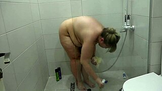 Should I shave my hairy pussy or keep it as a shaved cunt? Vote while this mature bbw shaves her big pussy and fat thighs and juicy ass in the shower homemade fetish.