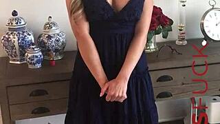 Hot Busty Blonde Milf Ellie Lilly Strips Naked During Casting Interview