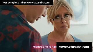 Blonde latina milf with big ass takes monster cock for creampie in petite neighbor taboo