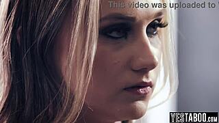 horny mature teachers double penetrate teen student with big cock in classroom