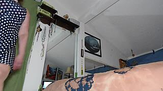 Blue Eyes Allure milf in skirt and pantyhose teases with upskirt views. She builds to a juicy real orgasm.