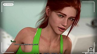 summer heat unfolds with a brunette milf showing off her shaved pussy in close-up roleplay