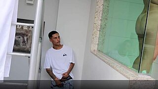 Watch this young stepson fuck his big-ass stepmom right after her bath! Video completo no red sheer com big cock blowjob action!