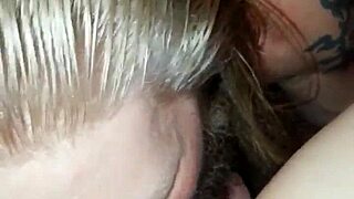 Bradhasabigbadhardcock is licking wet pussy then fingering and fucking horny milf in close up