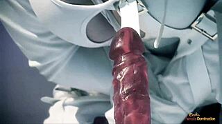 blonde hottie gets off watching crazy chick take on two guys with blowjob and riding