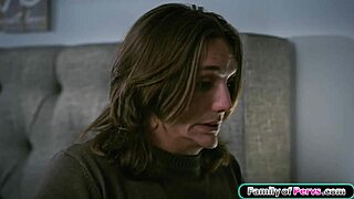 I'm caught sniffing my stepaunt's panties then she gives blowjob deepthroat titty fuck and hardcore sex!