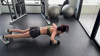 gym workout next one will be naked?