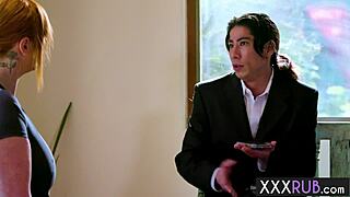 Redhead Milf Lauren Phillips Massaged the Best Client!