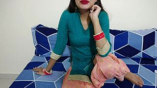 hot beautiful milf bhabhi does roleplay sex with innocent devar in indian xxx with clear hindi audio