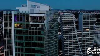 linda del sol pawg does interview and striptease as curvy brunette milf