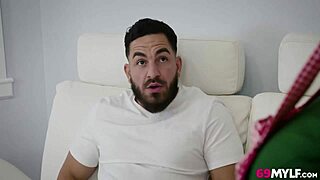 Gorgeous Blonde Casca Akashova TASTES Adorable Christmas Cookie in Holiday Scene