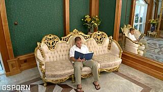 uh this big natural tits russian brunette milf really craves a hard cock for that intense ride until she gets cum on her tits