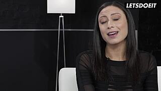 French milf Cassie Del Isla deepthroats huge cock before tight ass banging