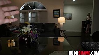 I invited my friend to fuck my wife Hazel Moore while I watch as cuck hubby with Damon Dice