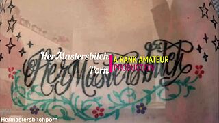 Milf Slut Wears Shiny Buttplug in Ass While Cleaning Kitchen Bench