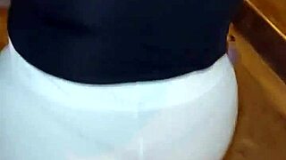 Curvy Mature Milf with Huge Big Ass in Red Thong Flashing Outdoors on the Street Showing Natural Tits