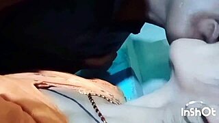 Newly married indian couple, ready for the best kissing and blowjob in hot romantic wife husband scene at wedding party?