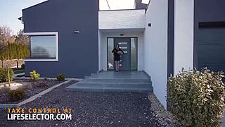 Why does Sata Jones the milf nextdoor crave two cocks riding cowgirl in threesome pov?