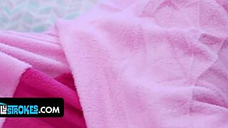 hey alice and nikki, ready to bond in the shower with stepdad using morning wood and sex toys?