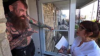 melody and jasin dive into milf pawg saleswoman fun with fuck machine in dungeon spanking.