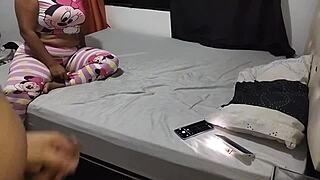 I Stay Big with Amateur Brunette Latina Mature Doggystyle Cum in Mouth