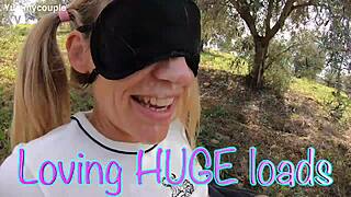 Intense Homemade Cumshot Covers Milf Tits After Explosive Handjob Session