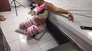 I Stay Big with Amateur Brunette Latina Mature Doggystyle Cum in Mouth