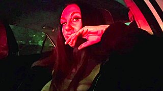 Italian Long Hair Big Tits Milf Artemisia Love Sexy Solo Car Ride Flashing Juicy Boobs