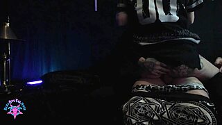 bleubrutalrose dives into wiccan lust with pentagrams heels fetish and occult dark sex