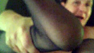 I love how Tina teases with her stockings during foot fun sessions