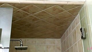 i felt so refreshed and alive after the sophisticated brunette model took that relaxing shower in the casting photoshoot