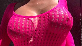 Italian Big Tits Milf Artemisia Love Shows Juicy Tits In Outdoor Water Play Session