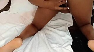 Mature Ebony Oiled Pussy Dildo Riding