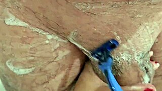 Shaving His Dick And Balls Boldly